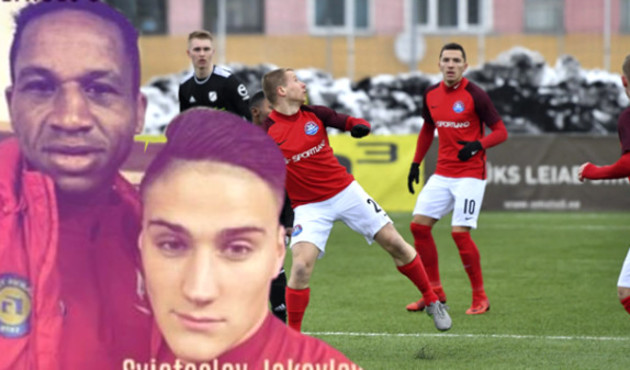 Estonya'da oynayan futbolcunun yaşı olay oldu...