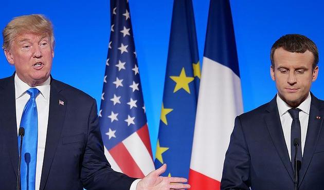 Trump ile Macron telefonda görüştü!