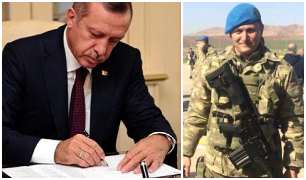Cumhurbaşkanı Erdoğan'dan şehit Binbaşı Dunca'nın ailesine mektup!