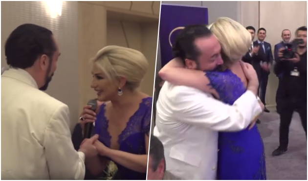 Adnan Oktar ve Muazzez Ersoy sarmaş dolaş! /VİDEO