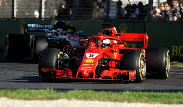 Avustralya'da açılışı Vettel yaptı!