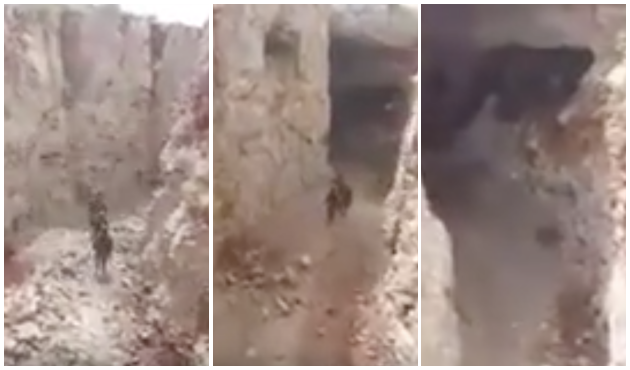 Afrin'den "pes" dedirten görüntü! İHA ile görüntülendi... / VİDEO