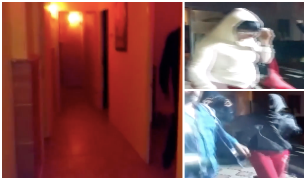 Sauna çetesine baskın! Polis kamerası ile görüntülendi... / VİDEO