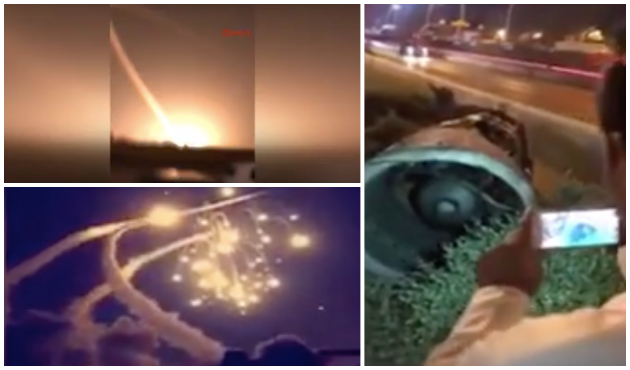 Suudi Arabistan'a balistik füze saldırısı! Şoke eden görüntüler... / VİDEO