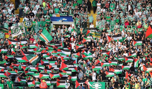 Celtic taraftarından Filistin'e destek!