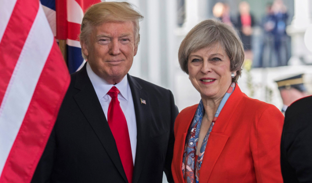 Trump ve May Suriye'yi görüştü!