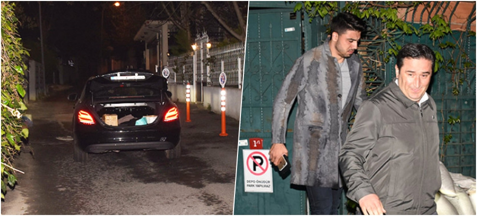 Panikleyen Ozan Tufan arabanın bagajına girmek istedi!