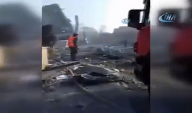 İşte Suriye'de vurulan o tesis! / VİDEO