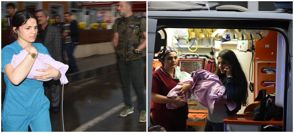 Özel hastaneyi yağmur suyu bastı!