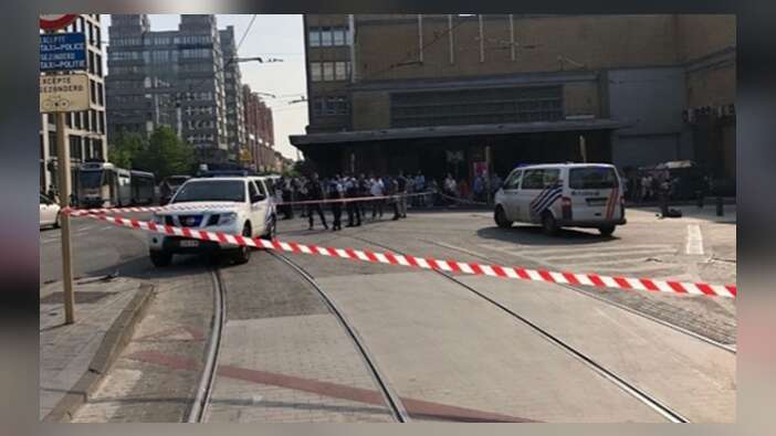 Tren istasyonunda korku dolu anlar!