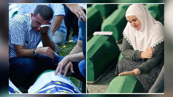 Srebrenitsa soykırımı kurbanları toprağa verildi