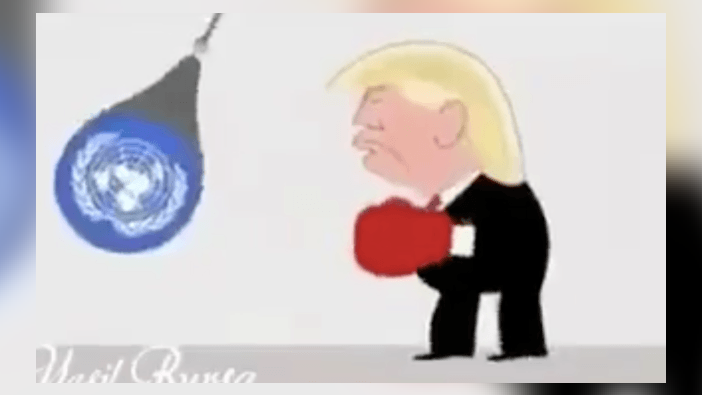 Önüne gelene sallayan Trump'ın nakavt olduğu an!