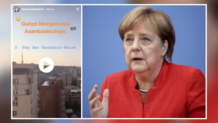 Merkel'den Azerbaycan'da 'Ermenistan' gafı!