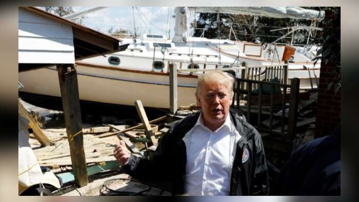 Trump fırtına mağduruyla alay etti!