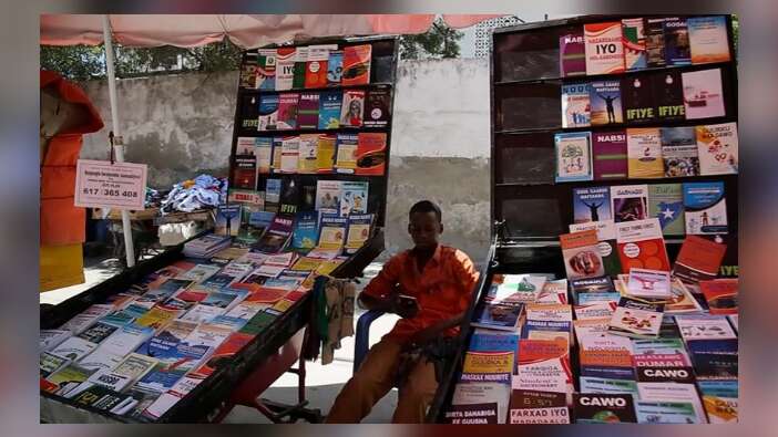 Somali sokaklarının hazineleri 'seyyar kitapçılar'
