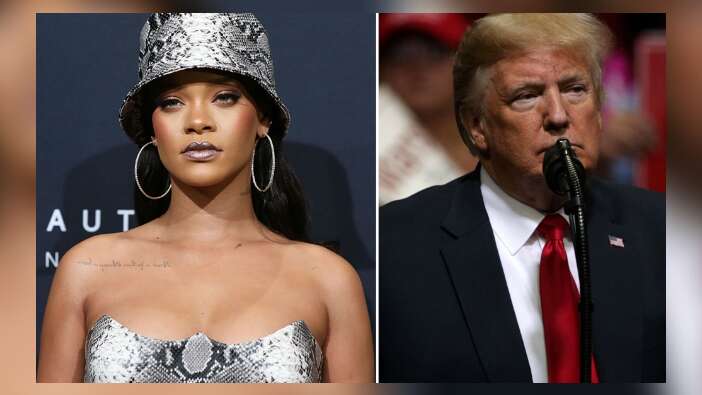 Rihanna'dan Trump'a ikinci rest...
