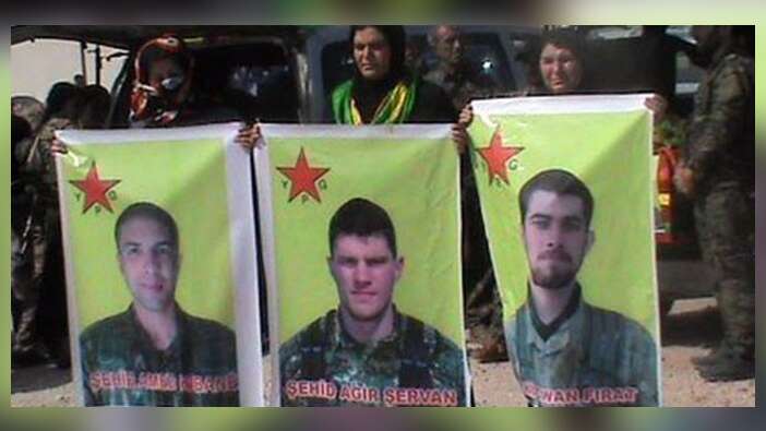 YPG 3 cenazeyi törenle ABD'ye gönderdi!