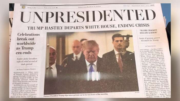 "Trump istifa edip Kırım'a kaçtı!"