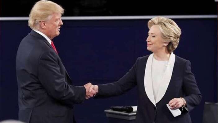 Trump ile Clinton 2'nci raunda çıktı: Münazara öncesi şok basın toplantısı!