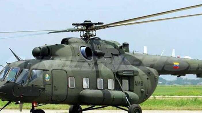 Venezuela'da askeri helikopter düştü!