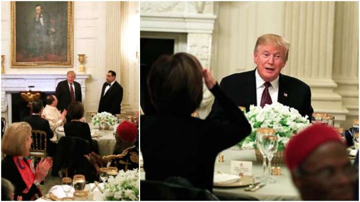 Donald Trump, Beyaz Saray'da iftar verdi!