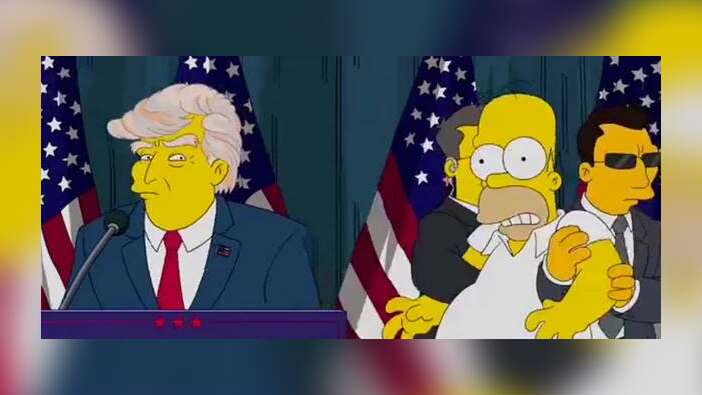 Yıl 2000... Trump ilk olarak Simpsonlar'da ABD Başkanı olmuştu