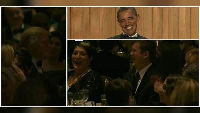 İşte Beyaz Saray'da tüm salonun Trump'a güldüğü o anlar... VİDEO
