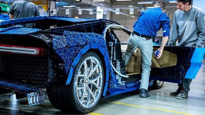 1 milyon legoyla Bugatti yaptılar...