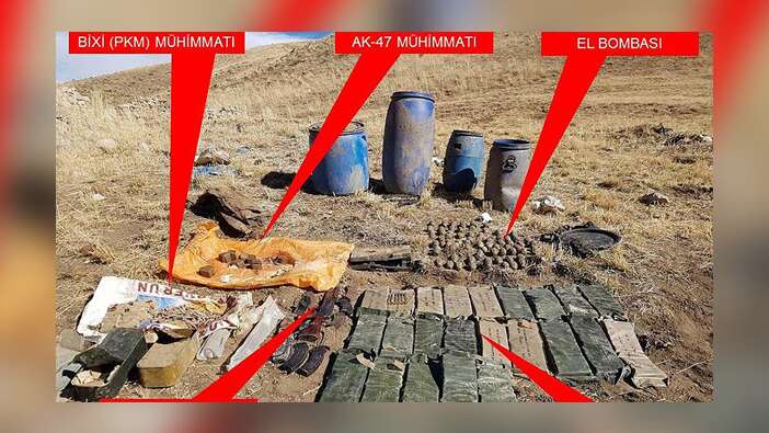 Şırnak'ta mühimmat ele geçirildi