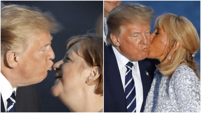 G7 zirvesine damga vuran öpücükler!