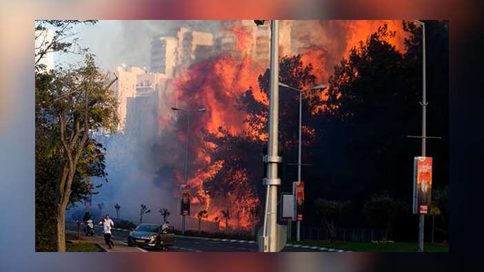 İsrail Kudüs dahil 13 noktada alevlere teslim oldu