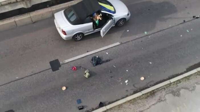 Polise ait İHA'yı vurdu...