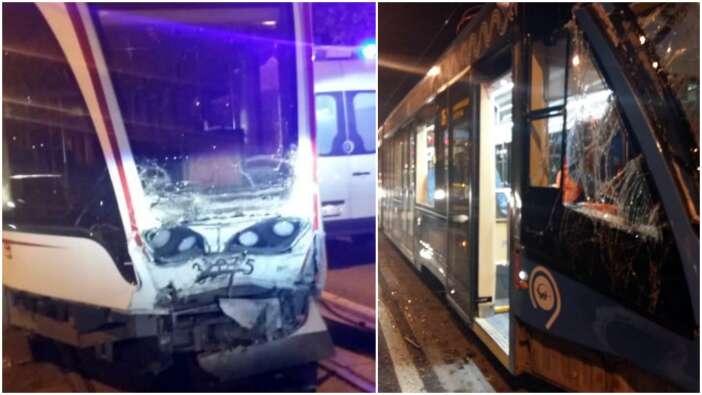 Rusya'da tramvaylar çarpıştı