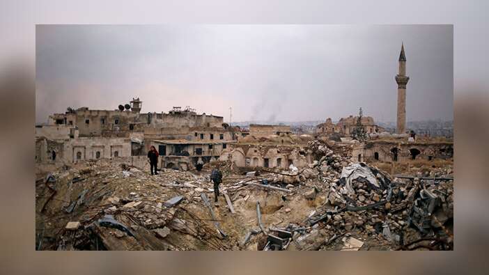 Halep'teki Noel kutlamalarında patlama