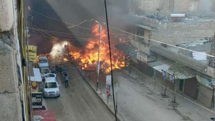 Afrin’deki patlamada 8 sivil hayatını kaybetti