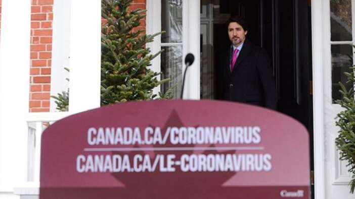 Eşinin testi pozitif çıkmıştı! Başbakan Trudeau 30 gün sonra dışarıda...