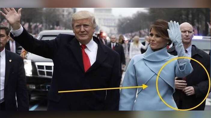 Dünya bunu konuşuyor... Trump'ın korumasının eline dikkat!