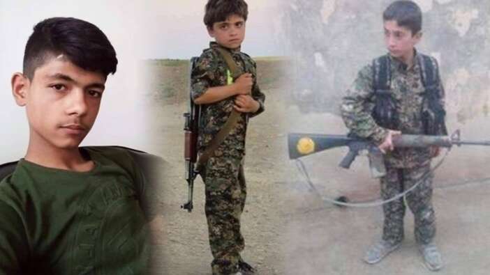 Son dakika... Bölücü terör örgütünün gerçek yüzü yine ortaya çıktı... İşte PKK-YPG’nin çocuk militanları!