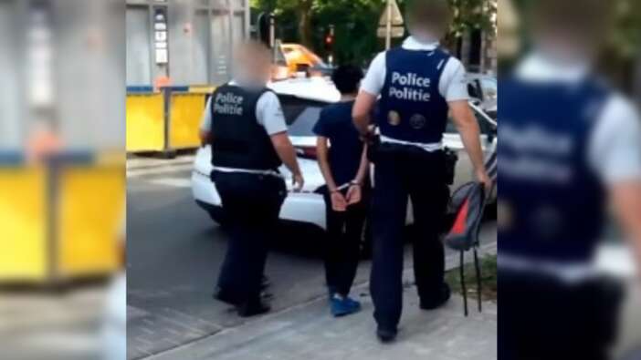 Son dakika... Belçika polisinin 13 yaşındaki çocuğa ters kelepçe taktığı görüntüler olay oldu