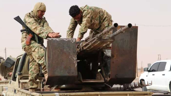 Libya ordusunun cephe hattındaki hazırlıkları böyle görüntülendi!