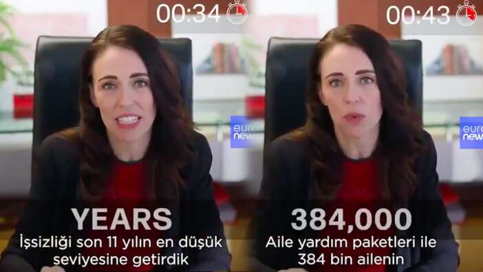 Yeni Zelanda Başbakanı Ardern'den dikkat çeken video
