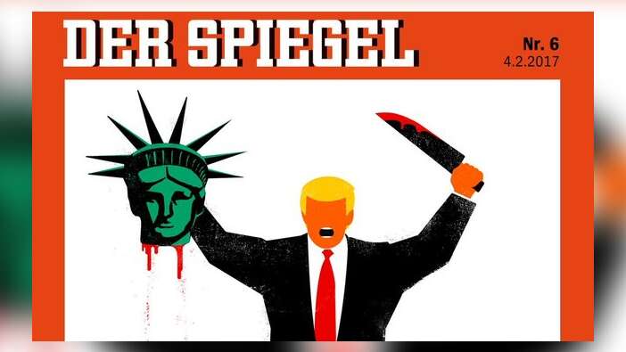 Ünlü Alman dergisi Der Spiegel'den şok eden Trump kapağı!