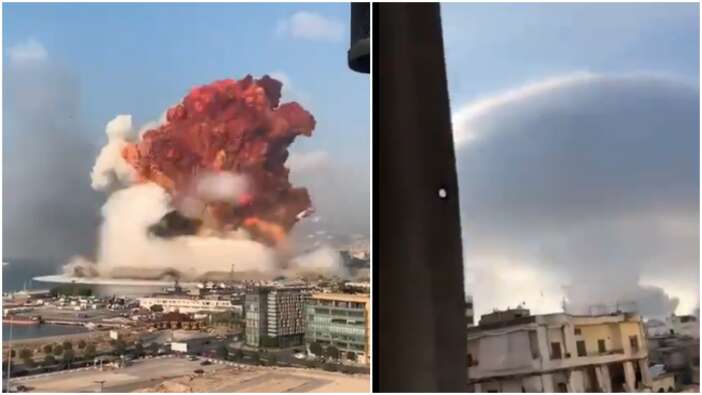 Atom bombası gibi! Şok görüntüler....
