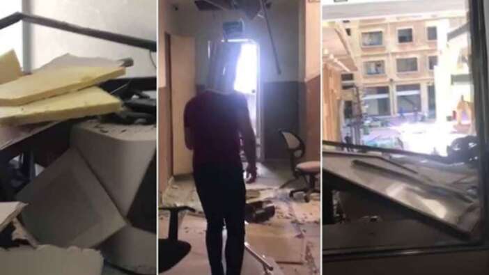 Beyrut'taki THY ofisinde büyük hasar