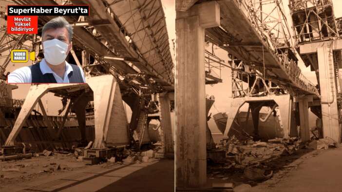 SUPERHABER LÜBNAN'DA PATLAMANIN YAŞANDIĞI SİLOYA GİRDİ