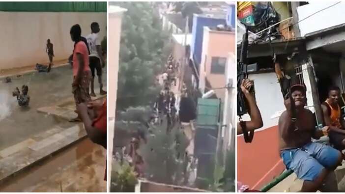 Devlet başkanının evini yağmaladılar