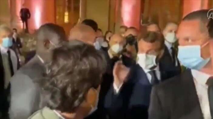 Macron, Hizbullah ile görüşmesini haber yapan gazeteciyi azarladı