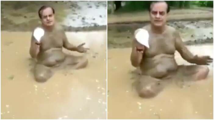 Koronalı vekilin çamur banyosu