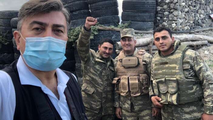 SuperHaber cephede sıfır noktasında Azerbaycan askeriyle omuz omuza