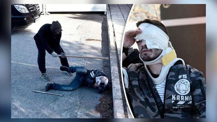 Köşeye sıkıştırdıkları protestocuyu öldüresiye dövdüler! İşte o korkunç görüntüler...